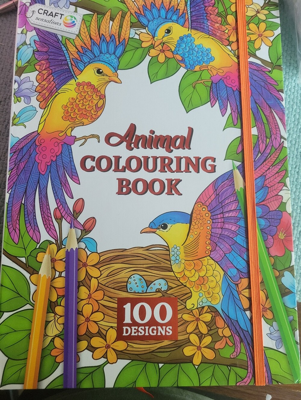 Hardcover Animal Coloring Book